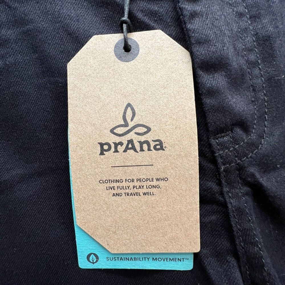 Prana Oday Jeans Womens 26 Black Out Skinny‎ Performance Stretch Denim Organic - Picture 14 of 14